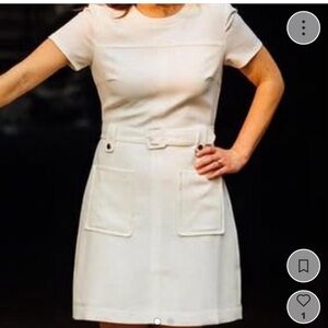 Club Monaco Ivory Textured Dress